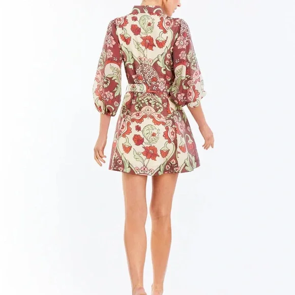 NWT Mestiza Valencia Mini Dress in Jardin Rose - Picture 3 of 8